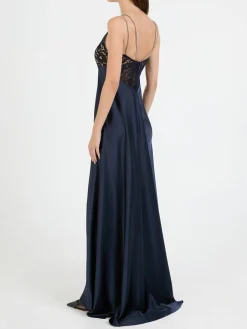 Abendkleid aus Satin Midnight