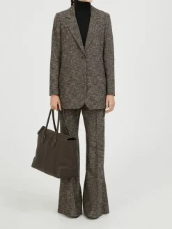 Alpaka-Blazer Grau