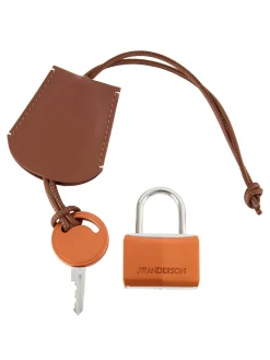 Anhänger mit Vorhängeschloss Orange