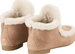 Ankle Boots aus Veloursleder Braun