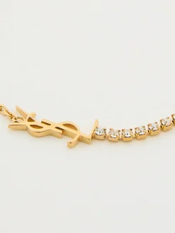 Armband aus Messing und Strass Gold