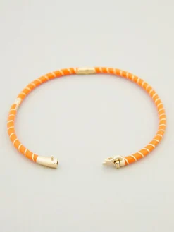 Armband 'Jonc Mini Torsade' Orange