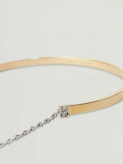 Armreif 'Two In One' mit Perle Gold