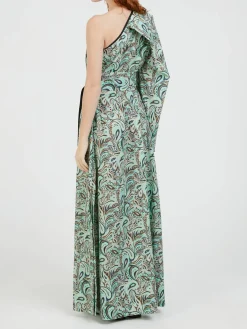 Asymmetrischer Kaftan Türkis
