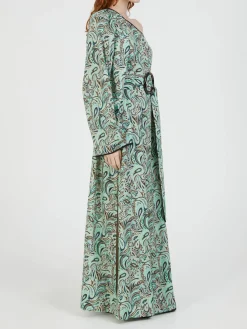 Asymmetrischer Kaftan Türkis
