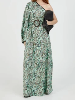 Asymmetrischer Kaftan Türkis