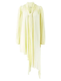 Asymmetrisches Midikleid Gelb