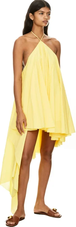 Asymmetrisches Trapezkleid 'La Robe' Gelb