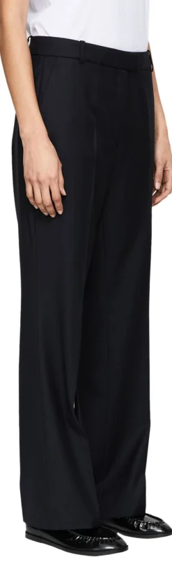 Ausgestellte Wollhose 'Lumira Wool' Navy