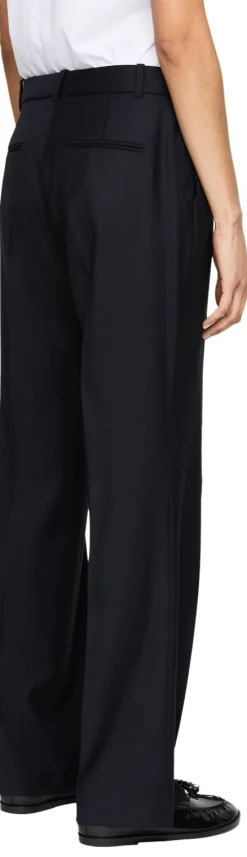Ausgestellte Wollhose 'Lumira Wool' Navy