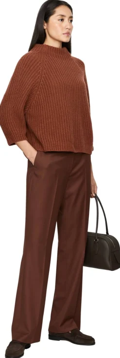 Ausgestellte Wollhose 'Lumira Wool' Marrone