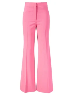 Ausgestellte Wollhose Pink
