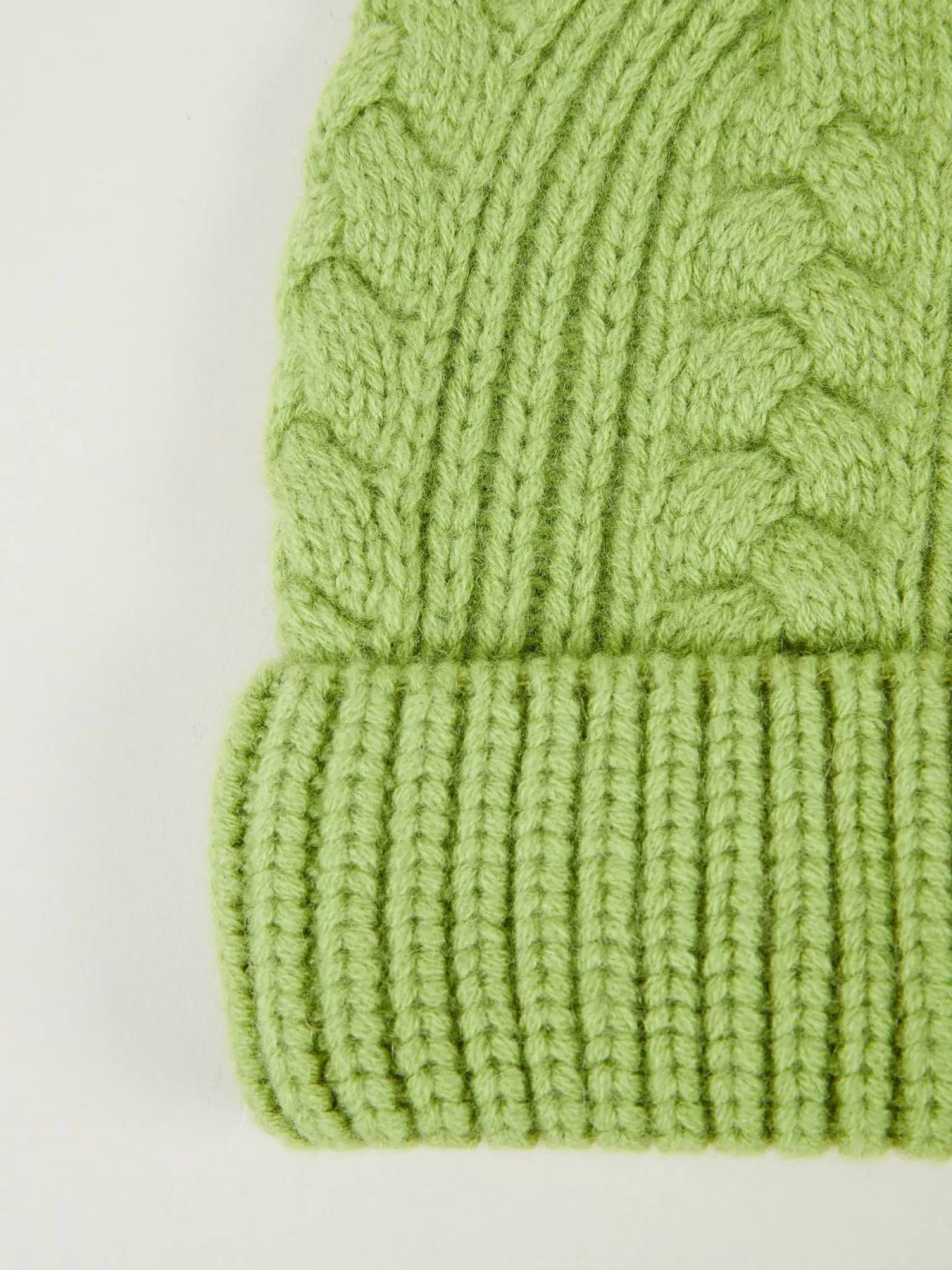 Baby-Cashmere Mütze Grün