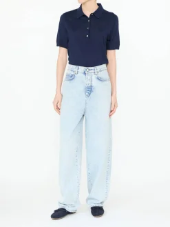 Baggy-Jeans 'Add Some Love' Hellblau