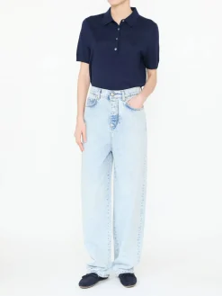Baggy-Jeans 'Add Some Love' Hellblau