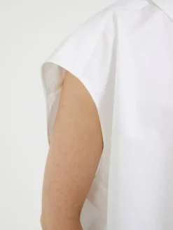 Baumwollbluse Weiß