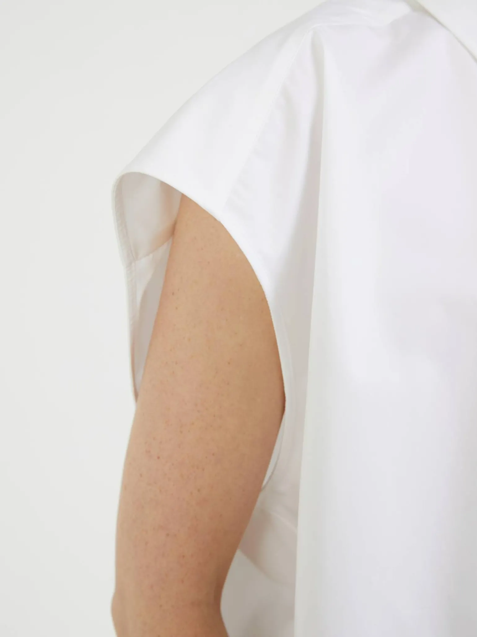 Baumwollbluse Weiß