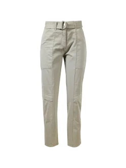 Baumwoll-Cargohose in Khaki