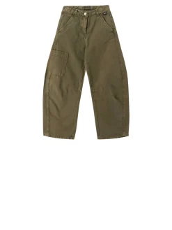 Baumwoll-Cargohose Khaki
