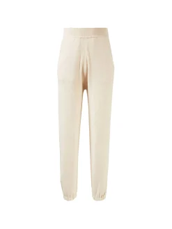 Baumwoll-Cashmere-Loungepants 'Dinas' Crème