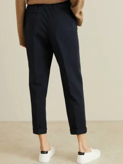 Baumwoll-Chino Marineblau