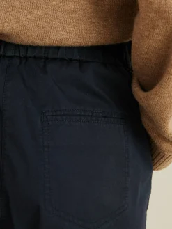 Baumwoll-Chino Marineblau