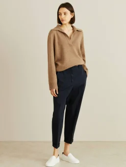 Baumwoll-Chino Marineblau