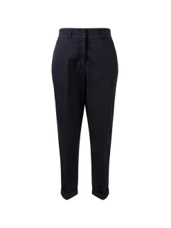 Baumwoll-Chino Marineblau