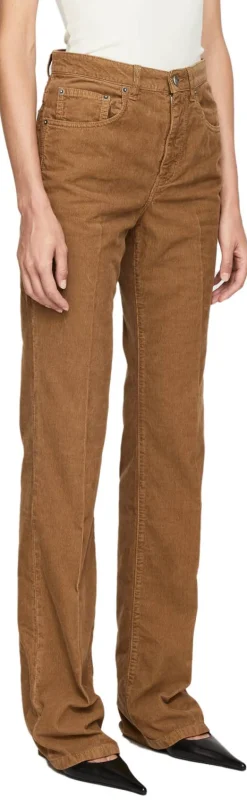 Baumwoll-Cordhose 'Clyde' Braun