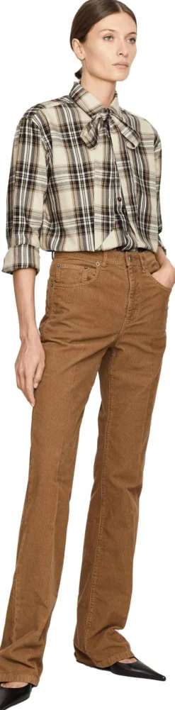 Baumwoll-Cordhose 'Clyde' Braun