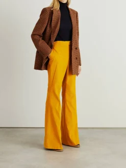 Baumwoll-Cordhose 'Leda' Gelb