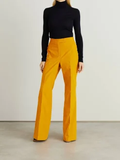 Baumwoll-Cordhose 'Leda' Gelb