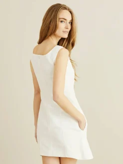 Baumwoll-Kleid 'Avery' Weiß