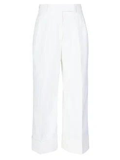 Baumwoll-Leinenhose Weiß