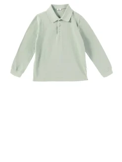 Baumwoll-Poloshirt Salbei