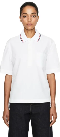 Baumwoll-Poloshirt Weiß
