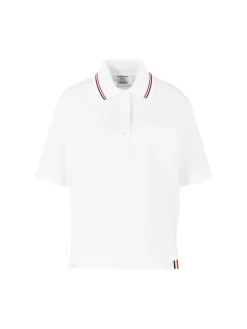 Baumwoll-Poloshirt Weiß