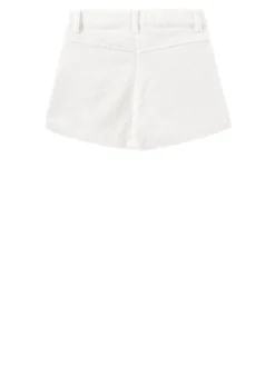 Baumwoll-Shorts Crème
