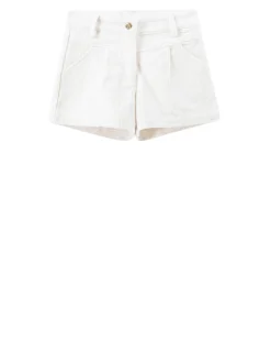 Baumwoll-Shorts Crème