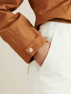 Baumwoll-Shorts 'Hadi' Weiß
