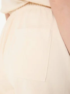 Baumwoll-Shorts in Crème