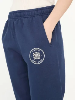 Baumwoll-Sweathose Marineblau