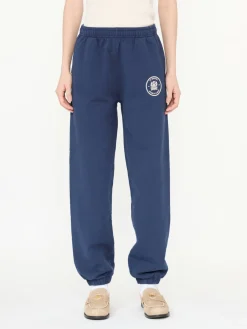 Baumwoll-Sweathose Marineblau