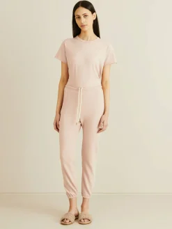 Baumwoll-Sweatpants Rosé