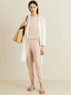 Baumwoll-Sweatpants Rosé