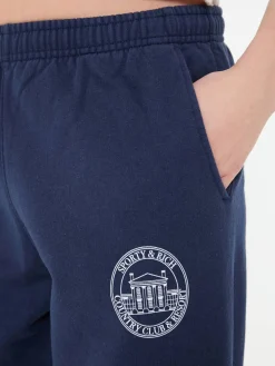 Baumwoll-Sweatpants 'Vendome Resort' Marineblau