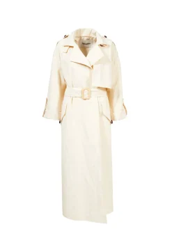 Baumwoll-Trenchcoat 'Caylei' Crème