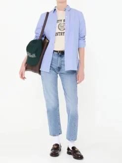 Baumwoll-T-Shirt Créme