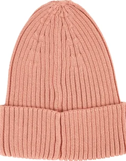 Beanie mit Logo-Patch Rosé
