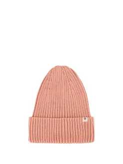Beanie mit Logo-Patch Rosé